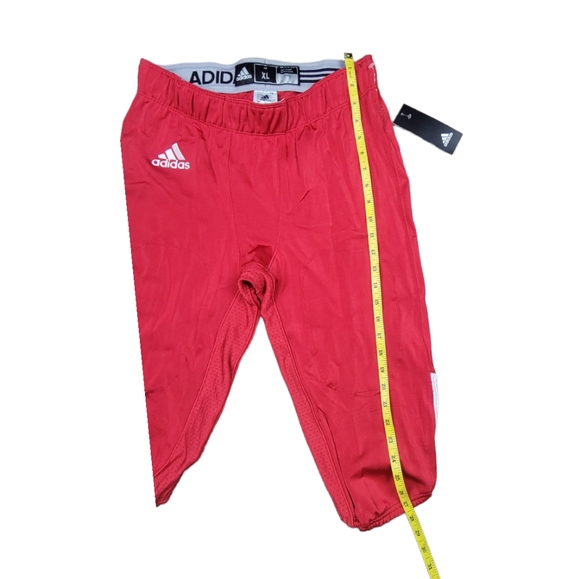 New Adidas Man Press Coverage Football Pants Size XL Red - Picture 2 of 12